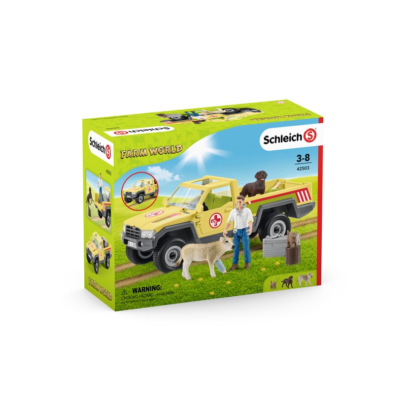 Schleich - 42503 - Farm World - Visite du véterinaire à la ferme