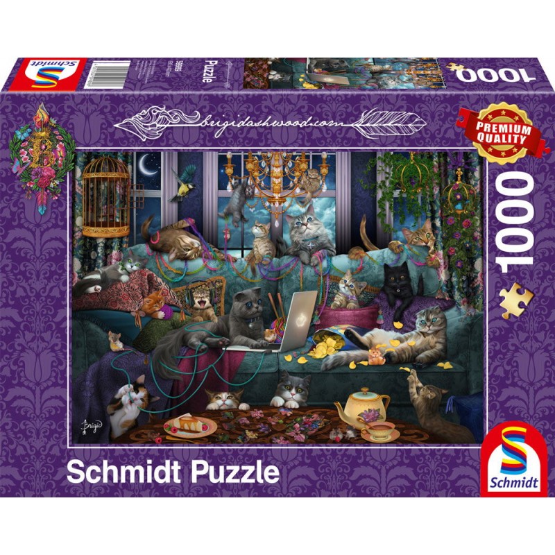 Schmidt - Puzzle 1000 pièces - Chats de quarantaine