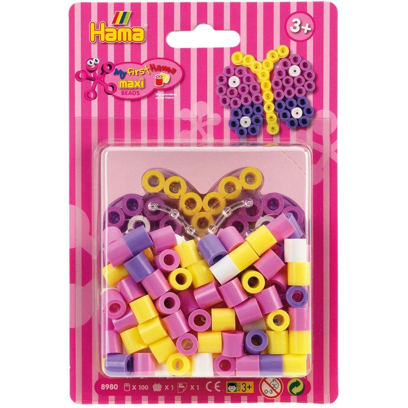 Hama - Perles - 8980 - Taille Maxi - blister Petit modèle Papillon