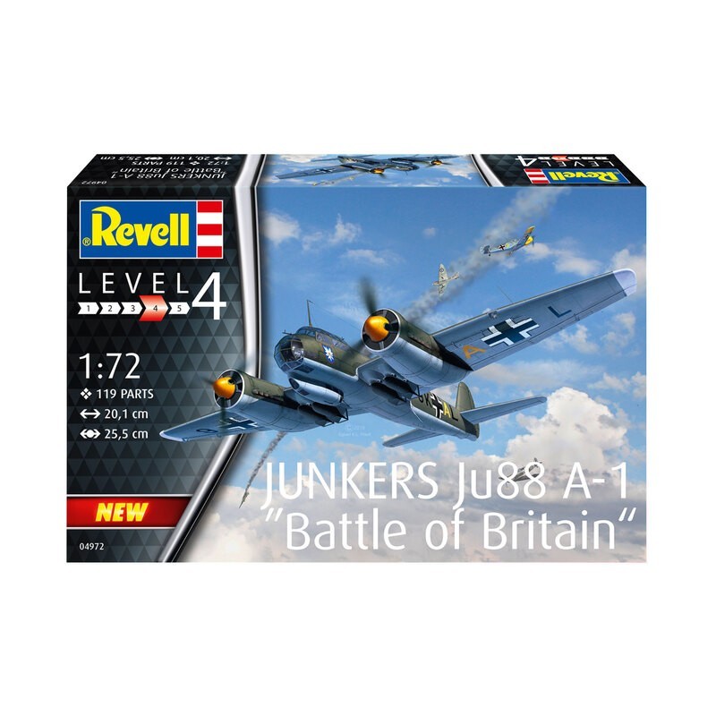 Revell - Maquette d'avion - Junkers JU88 A-1 battle of Britain