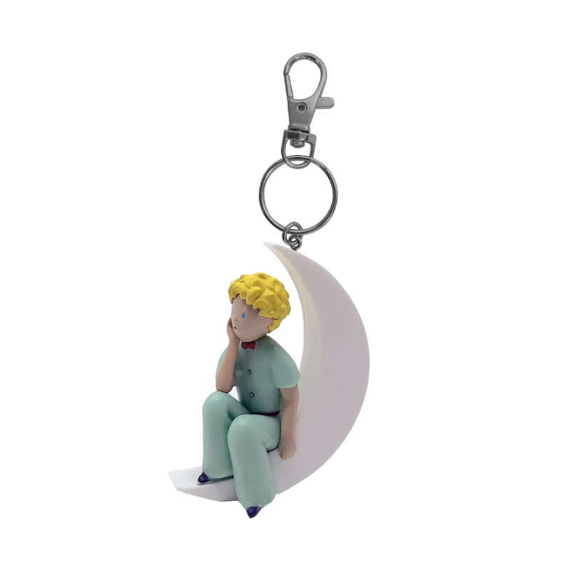 Plastoy - Figurine - 61057 - Porte clé - Le Petit Prince assis sur la Lune