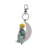 Plastoy - Figurine - 61057 - Porte clé - Le Petit Prince assis sur la Lune