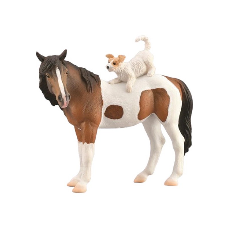 DAM - Figurine de collection - Collecta - Chevaux - Jument Skewbald - 1:20