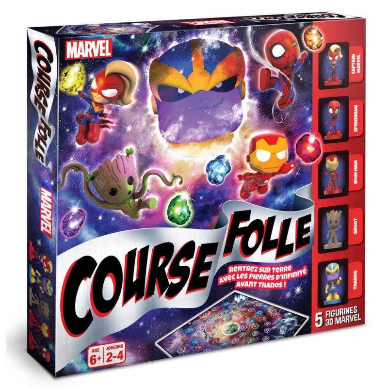 Cartamundi - Jeu de société - Avengers - Course folle