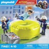 Playmobil - 71465 - Action Heroes - Pompiers avec coussin de sauvetage