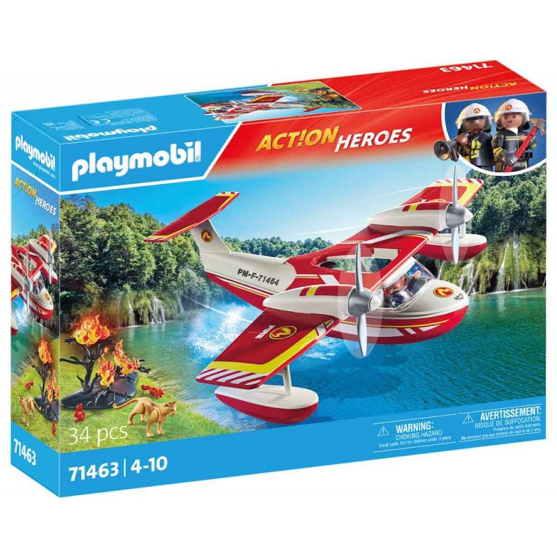 Playmobil - 71463 - Action Heroes - Hydravion avec pompier