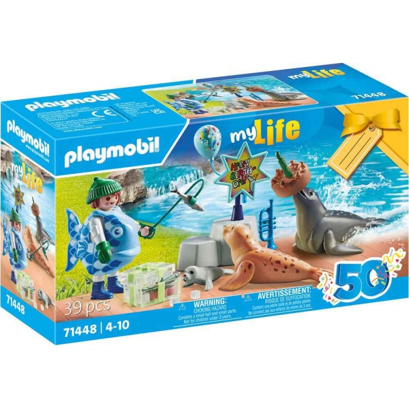 Playmobil - 71448 - My Life - Animatrice avec otarie et phoques