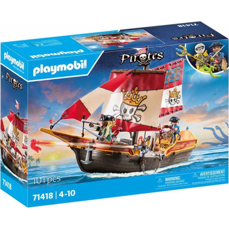 Playmobil - 71418 - Pirates - Chaloupe des pirates