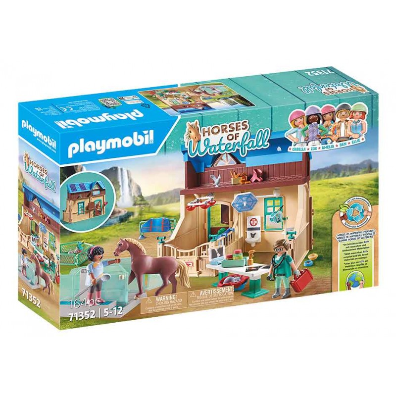 Playmobil - 71352 - Waterfall - Vétérinaire et centre de thérapie