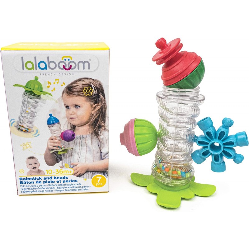 Lalaboom - Jouet d?éveil éducatif - Baton de pluie et accessoires