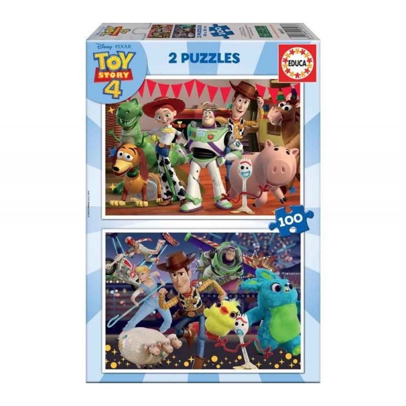 Educa - Puzzle 2x100 pièces - Toy Story 4