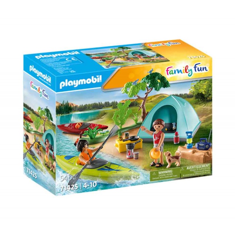 Playmobil - 71425 - Family Fun - Famille et tente