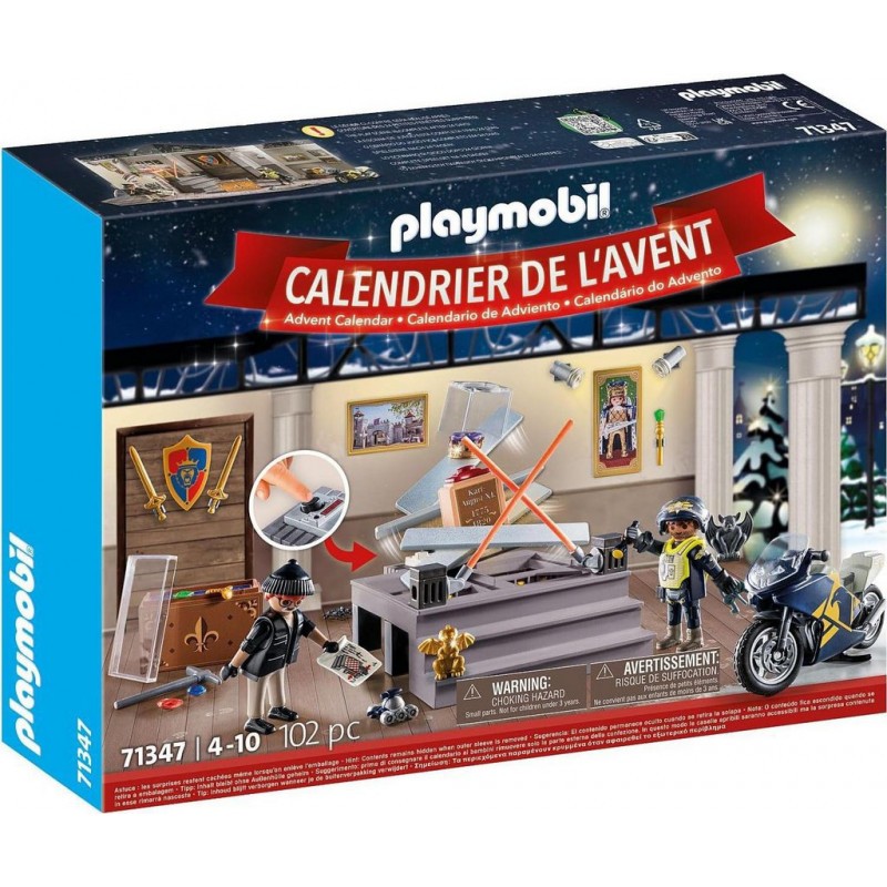 Playmobil - 71347 - Calendrier de l'Avent - La Police et la Magie de Noël