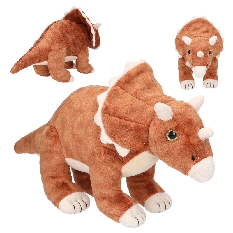 Depesche - Dino World - Peluche dinosaure Triceratops