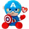 Peluche TY - Peluche 15 cm - Marvel - Captain America