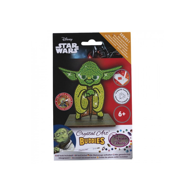 OZ - Loisirs créatifs - Crystal Art - Kit figurine à diamanter - Yoda