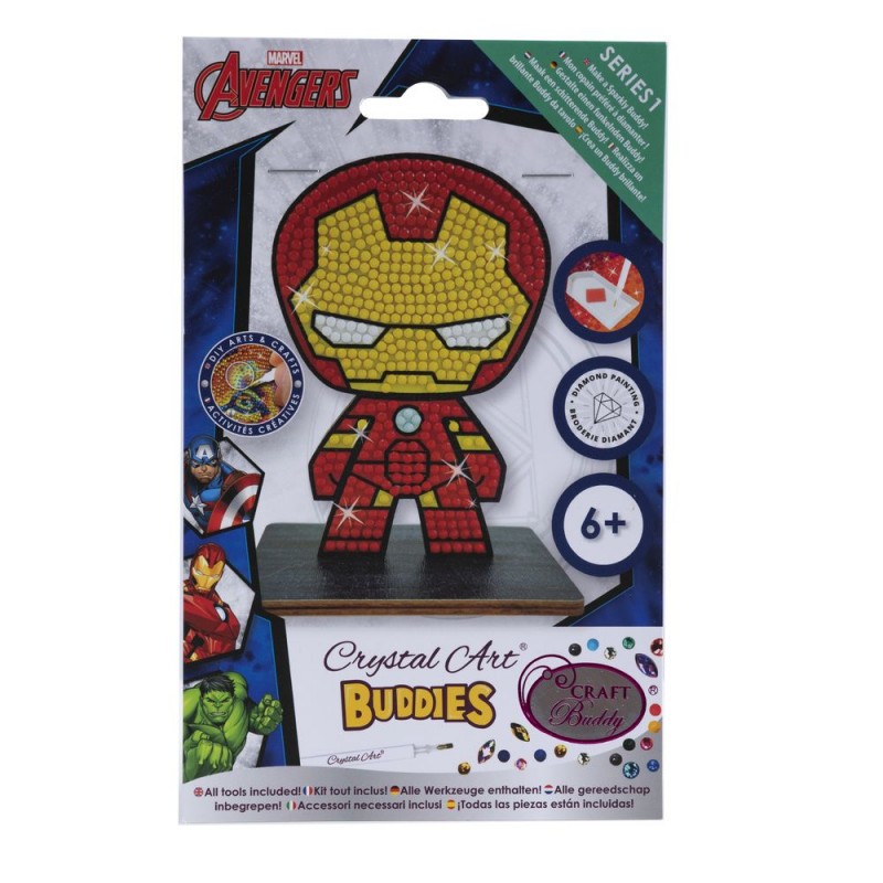 OZ - Loisirs créatifs - Crystal Art - Kit figurine à diamanter - Iron Man