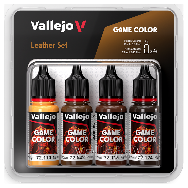 Vallejo - Prince August - 72385 - Game Color Set : Cuir - Leather