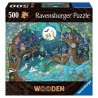 Ravensburger - Puzzle en bois - Rectangulaire - 500 pièces - Forêt fantastique