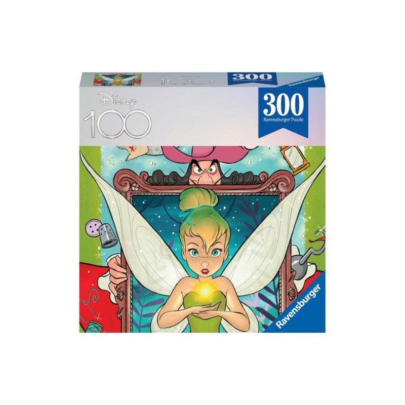 Ravensburger - Puzzle 300 pièces - Disney 100 - Fée Clochette