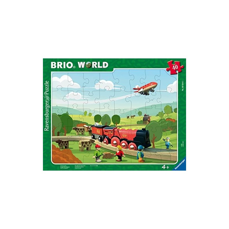 Ravensburger - Puzzle cadre 40 pièces - Voyage à la campagne - BRIO