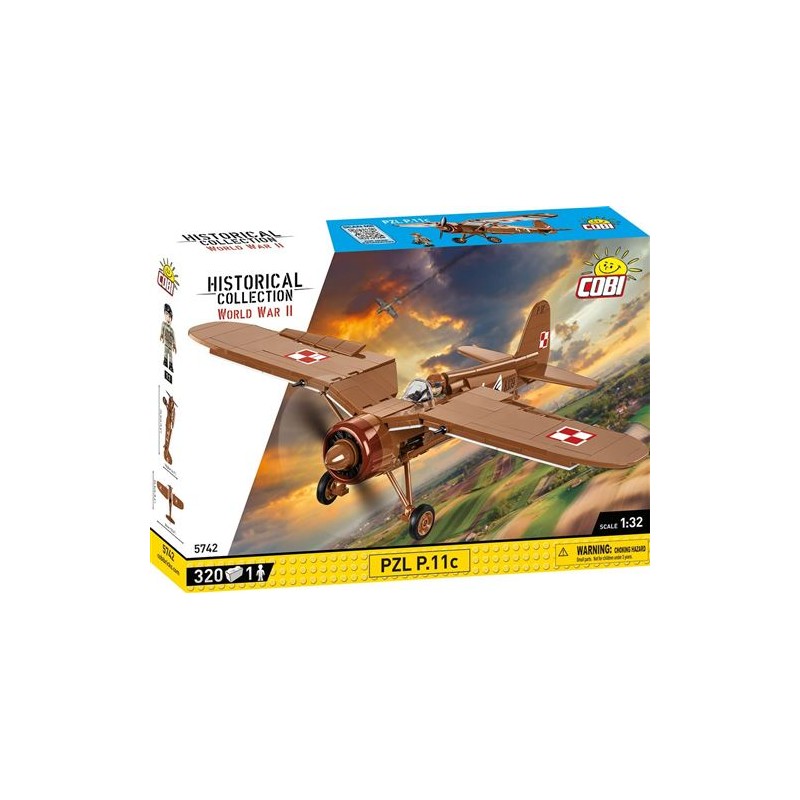 Cobi - Jeu de construction - Avion PZL P.11C