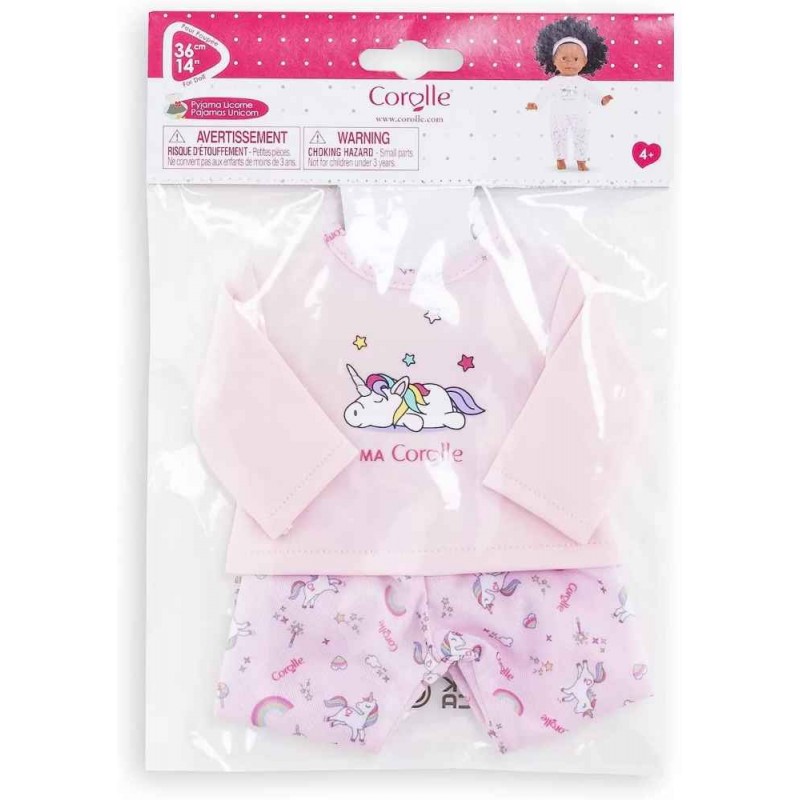 Corolle - Vêtement pour poupée - Pyjama licorne pour poupée Ma Corolle 36 cm