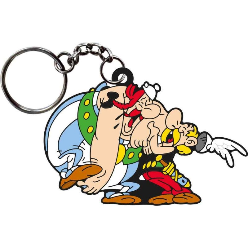 Plastoy - Figurine - 55003 - Porte clés - Astérix et Obélix la rigolade