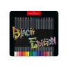 Faber-Castell - Beaux arts - Black Edition - Pochette de 24 crayons de couleur