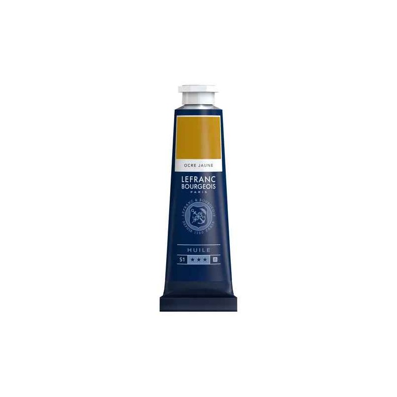 Lefranc Bourgeois - Beaux arts - Peinture à l'huile - Ocre jaune - 40ml