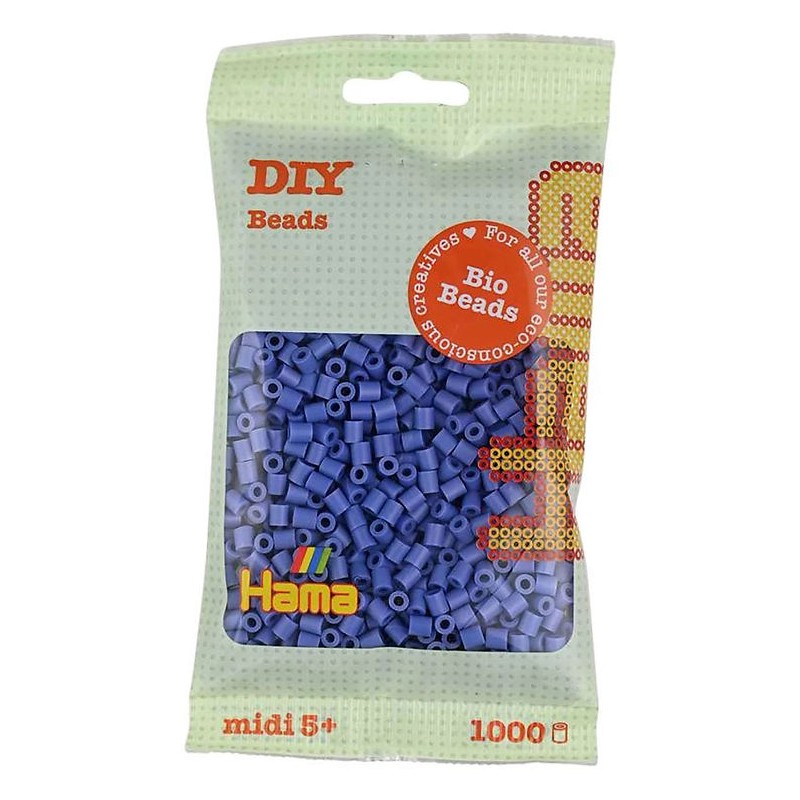 Hama - 190-107 - Perles à repasser - Midi sachet 1000 perles BIO lavande