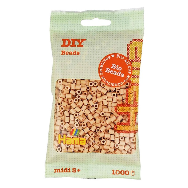 Hama - 190-027 - Perles à repasser - Midi sachet 1000 perles BIO beige