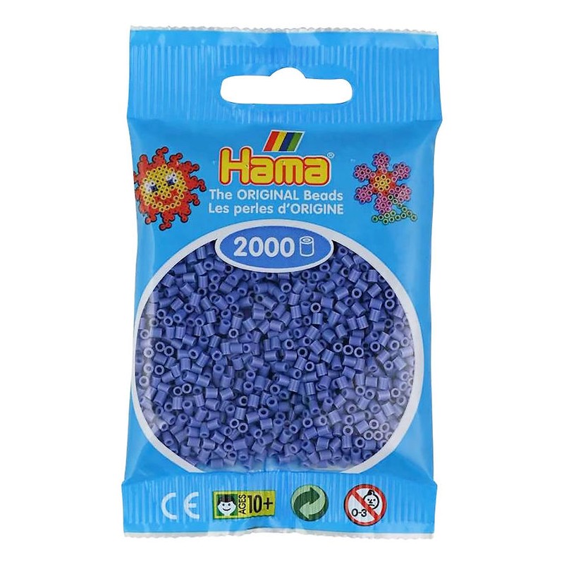 Hama - 501-107 - Perles à repasser - Mini Sachet 2000 perles lavande