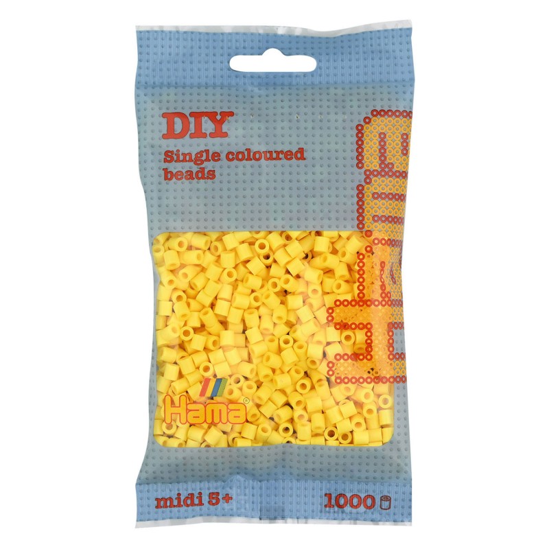 Hama - 207-103 - Perles à repasser - Midi Sachet 1000 perles jaune clair