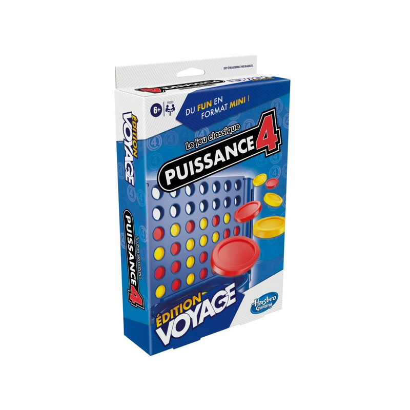 Hasbro - Jeu de société - Puissance 4 - Jeu de voyage