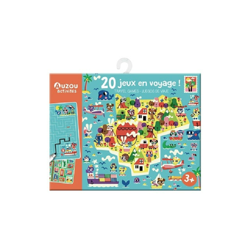 Auzou - Ma pochette de jeux - 20 petits jeux - en voyage !