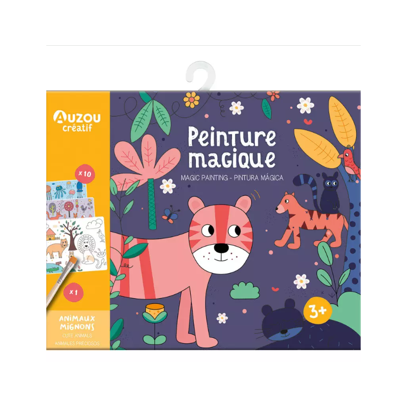 Auzou - Ma pochette d'artiste - peinture magique - animaux mignons