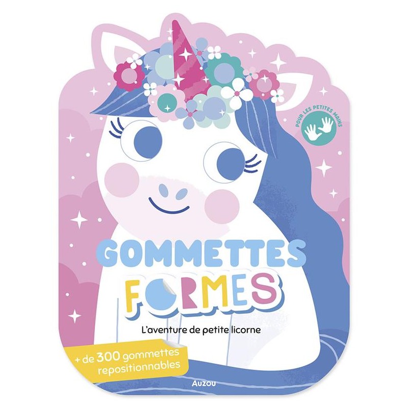 Auzou - Gommettes formes - l'aventure de petite licorne