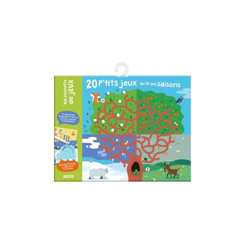 Auzou - Ma pochette de jeux - 20 p'tits jeux au fil des saisons