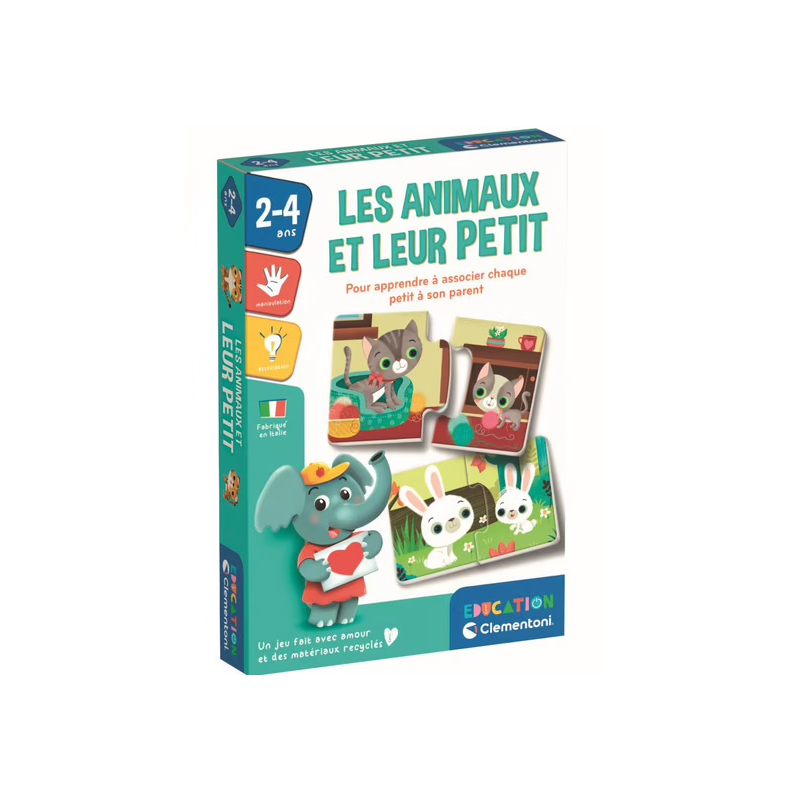 Clementoni - Jeu éducatif - Les animaux et leur petit