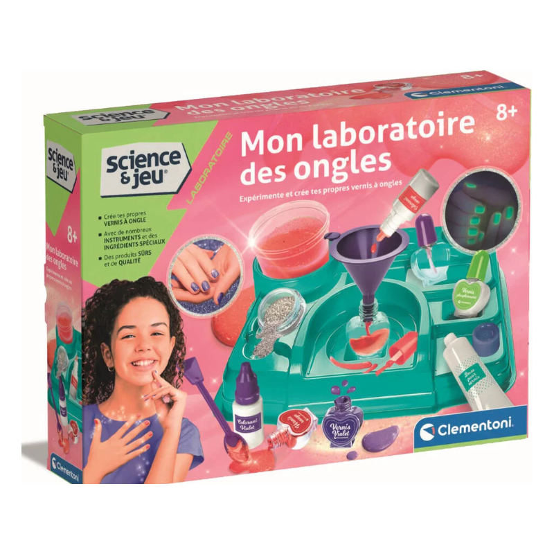 Clementoni - Jeu éducatif - Mon laboratoire des ongles