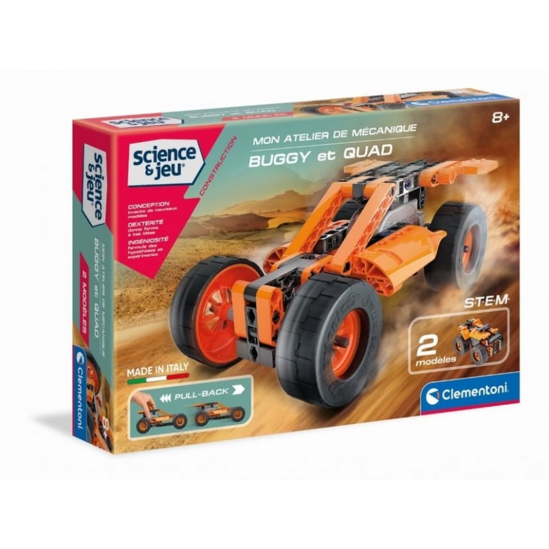 Clementoni - Science et jeu - Construction - Buggy et Quad