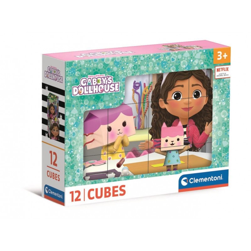 Clementoni - Cubes 12 - Gabby's Dollhouse