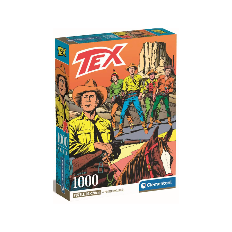 Clementoni - Compact Puzzle 1000 pièces - Tex