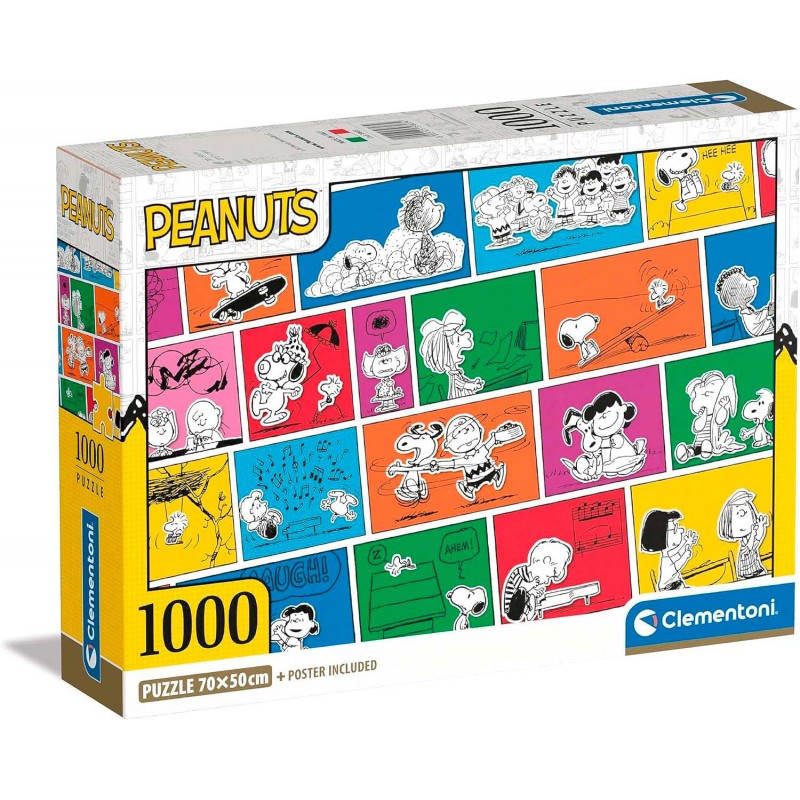 Clementoni - Compact Puzzle 1000 pièces - Snoopy