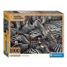 Clementoni - Compact Puzzle 1000 pièces - National Geographic - Zèbres