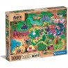 Clementoni - Disney Maps - Puzzle 1000 pièces - Alice aux pays des Merveilles