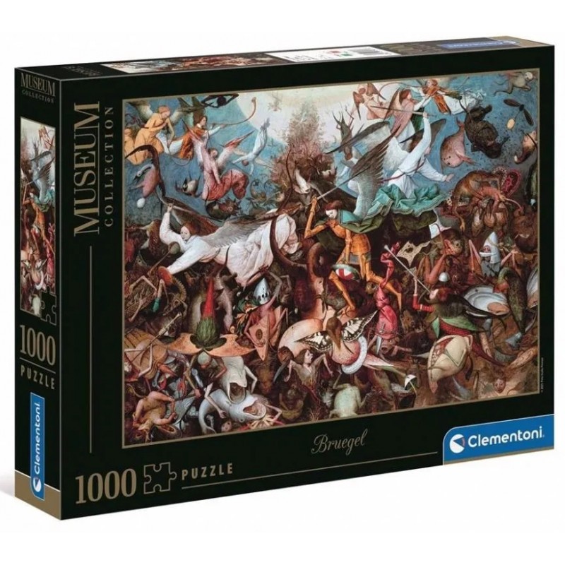 Clementoni - Museum - Puzzle 1000 pièces - Bruegel : The Fall of the Rebel Angels