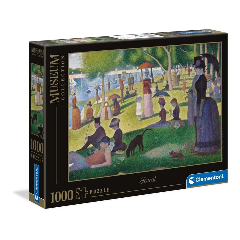 Clementoni - Museum - Puzzle 1000 pièces - Seurat : Sunday on la Grande Jatte