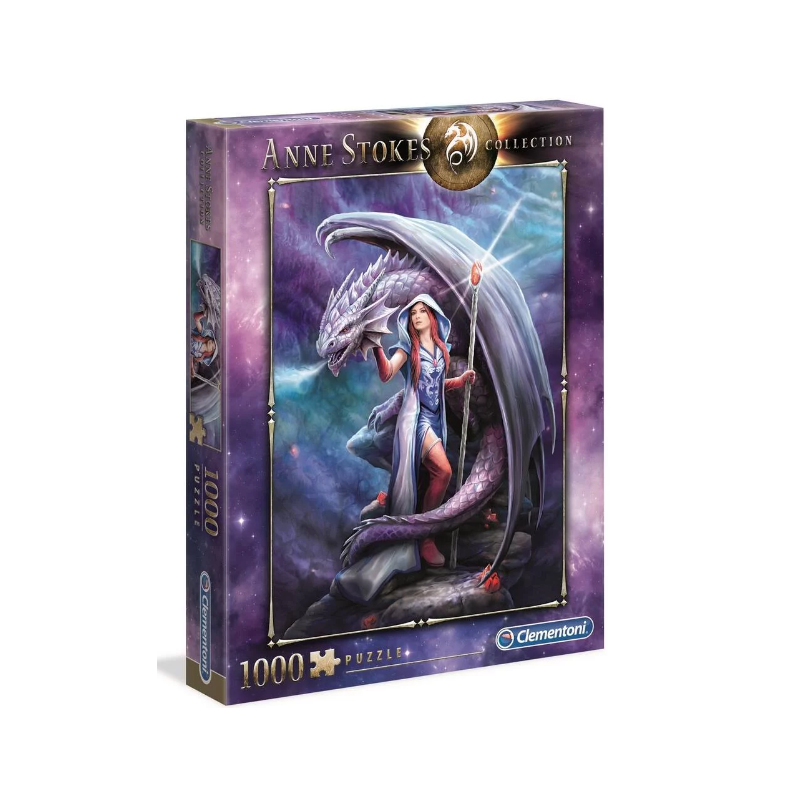 Clementoni - Anne Stokes - Puzzle 1000 pièces - Dragon Mage